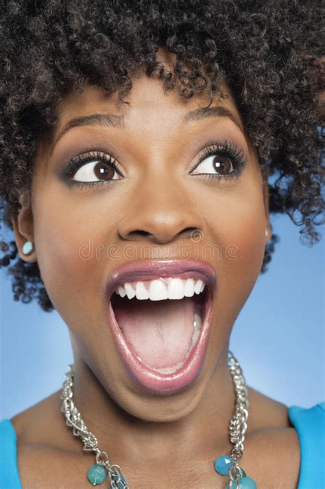 Surprised African Woman Stock Image Image Of Beautiful 29721273