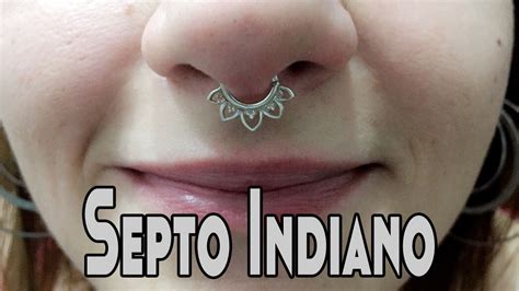 Piercing De Septo Indiano Septo Piercing YouTube