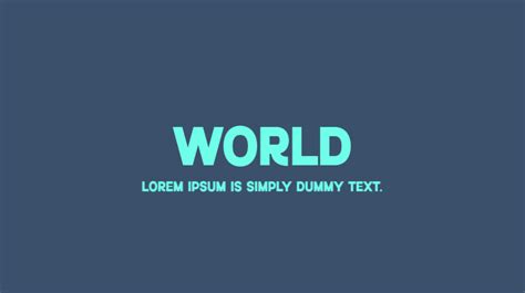 World Font Download Free For Desktop And Webfont
