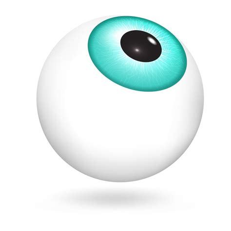 Premium Vector Green Eyeball Icon Realistic Illustration Of Green