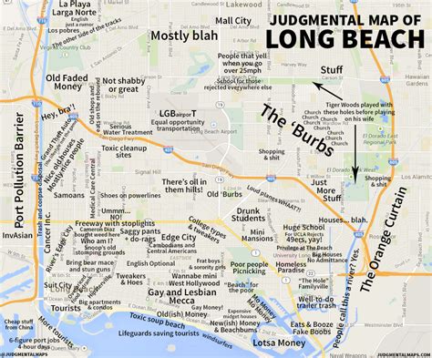 Long Beach Neighborhoods Map Map Of Farmland Cave