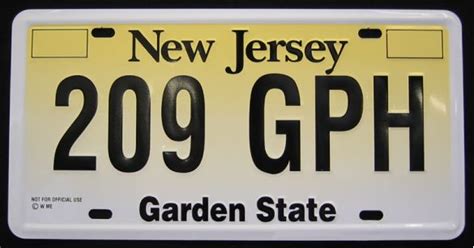 License Plates Nummernschild Aus New Jersey