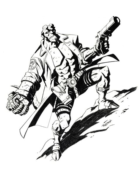 Hellboy Drawing By Lostonwallace On Deviantart