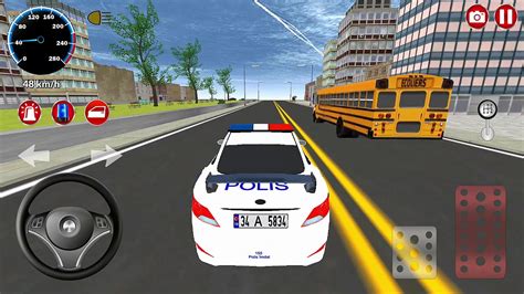 Direksiyonlu Polis Arabası Sürme Oyunu Android Gameplay Fhd 599