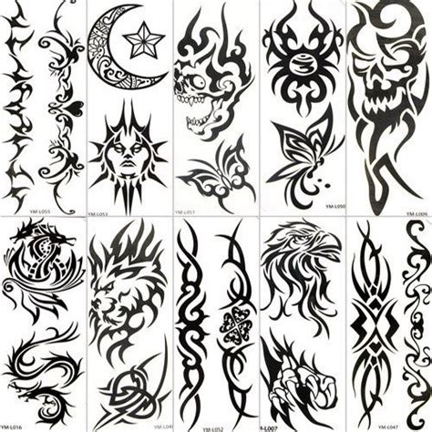 Temporary Tattoo Paper Tribal Temporary Tattoo Stiker Paper ~ Cvcaz