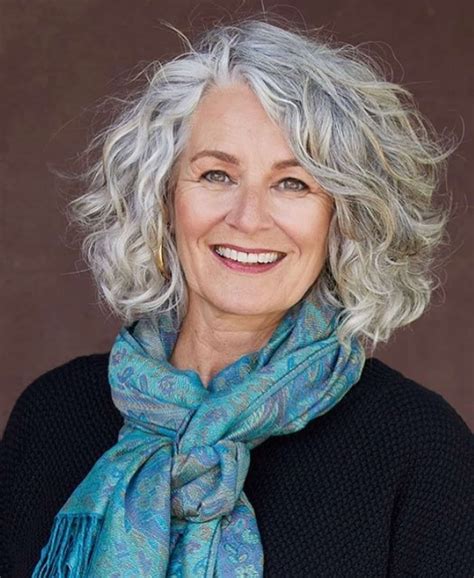 54 Youthful Medium Length Hairstyles For Women Over 50 Grey Curly