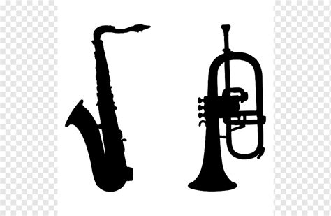 Mellophone Saxophone Silhouette Trumpet Jazz Saxophone S Brass