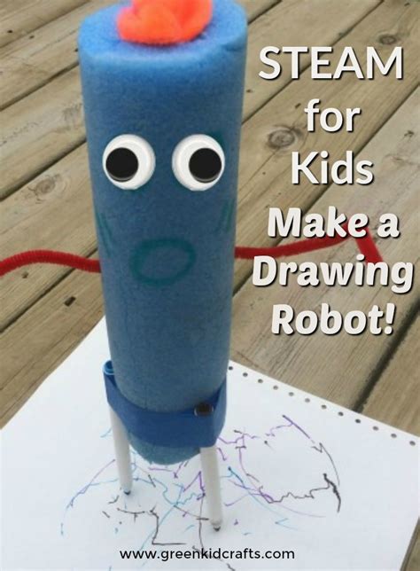 Noodle Bot Stem Activities For Kids Green Kid Crafts