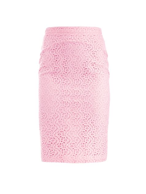 N°21 Lace Pencil Skirt In Pink Lyst