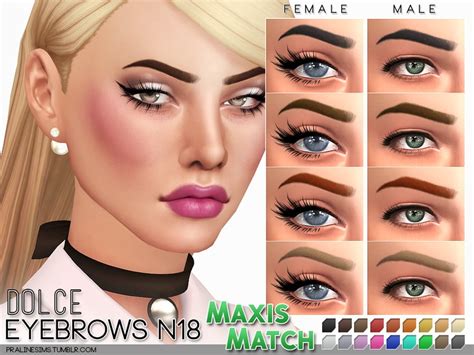 Pralinesims Maxis Match Eyebrow Pack N02