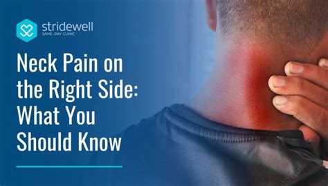 Neck Pain On The Right Side What You Should Know Stridewell