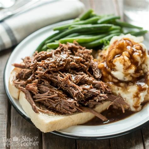 Slow Cooker Roast Beef With Brown Gravy Mix Recipes Service