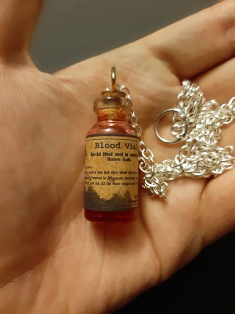 Bloodborne Blood Vial Necklace Etsy