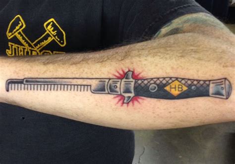 Switchblade Comb Tattoo