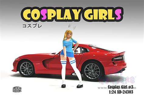 American Diorama Figurine Cosplay Girls Figure 3 1 24 Scale Blue Ad 24303