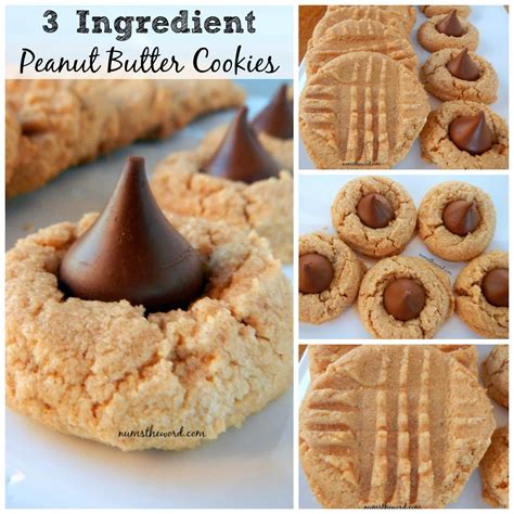Nick and his elves mix the first three ingredients thoroughly, then beat the butter and sugar in a separate bowl until creamy. 3-Ingredient Peanut Butter Cookies - Num's the Word