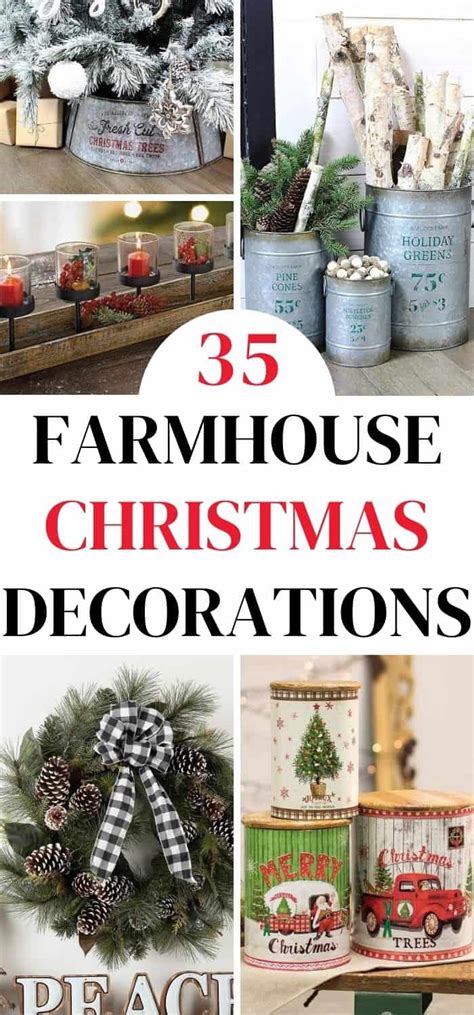 45 Charming Farmhouse Christmas Decorations 2023 Absolute Christmas