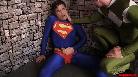 Superman Submits 2 Gay Handjob Lycra Spandex Domination