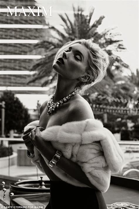 Elsa Hosk Wears Kinky Lingerie While In Las Vegas For Maxim Cover