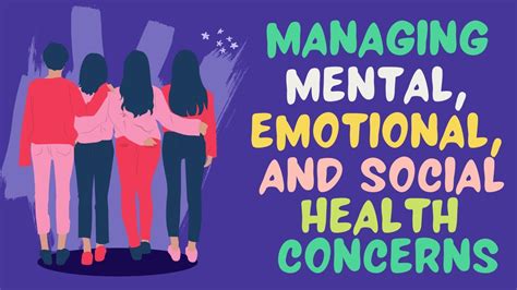 Managing Mental Emotional And Social Health Concerns Youtube
