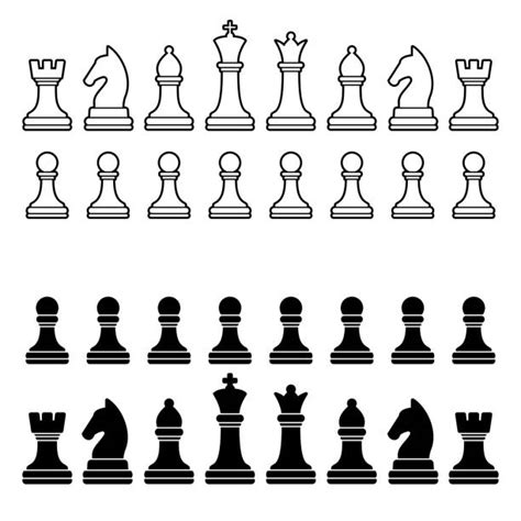 Chess Pieces Clip Art Vector Images And Illustrations Istock