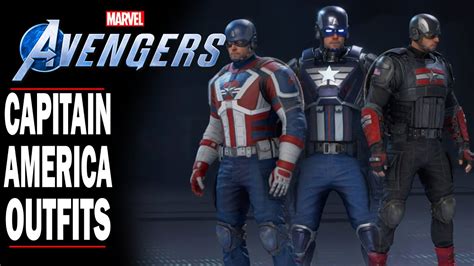 Avengers Captain America All Unlockable Skins And Outfits Up Close