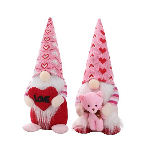 buy valentines day gnome plush doll decorations faceless doll rudolph plush ornaments at