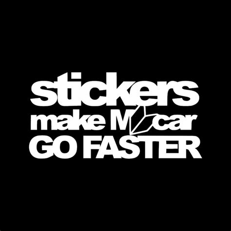 Stickers Go Faster Vinyl Stickers Decals Stickershopnz