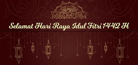 Elegant Banner Of Selamat Hari Raya Idul Fitri Background Elegant
