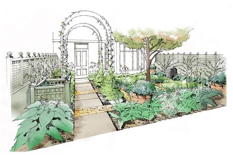 Vegetable Garden Drawing Images