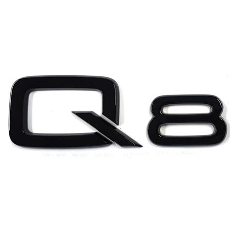 Original Audi Schriftzug Q8 Emblem Logo Aufkleber Blackline Black