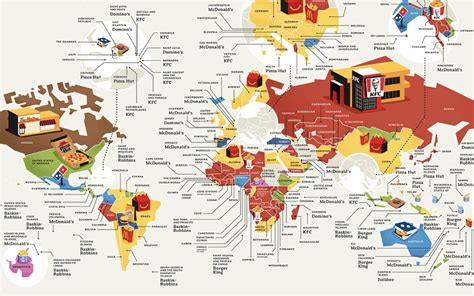 This Map Shows The Most Popular Fast Food In The World