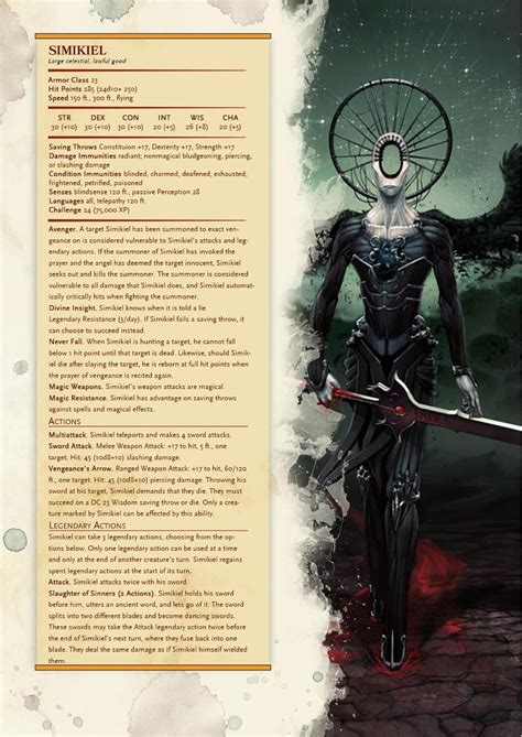 Dnd 5e Homebrew — Angel Compendium Angels By Stridert Dungeons And