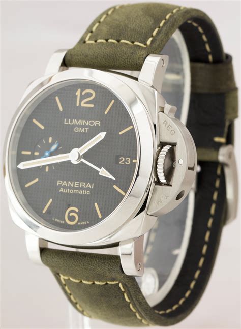 Panerai Pam 1535 Luminor Gmt 3 Days Stainless Steel 42mm Watch Pam0153