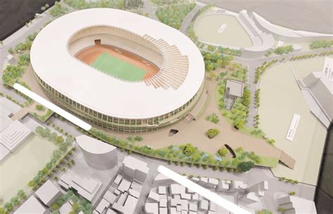 Japan's new national stadium in tokyo, the main venue for the 2020 summer olympics and paralympics. Tokyo 2020 reveals participants of Plaza construction ...