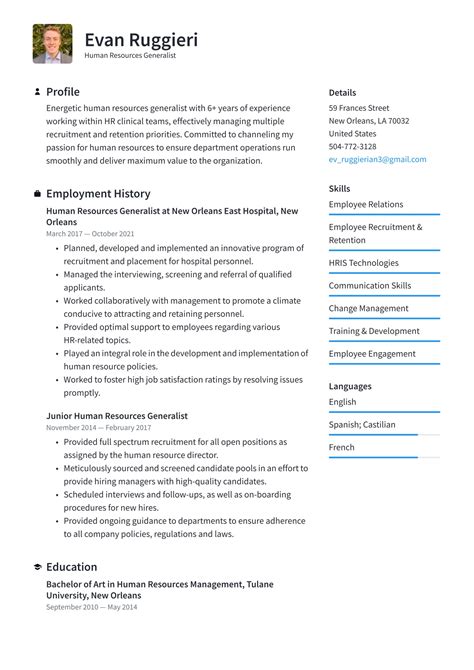 Human Resources Resume Examples And Writing Tips 2024 ·