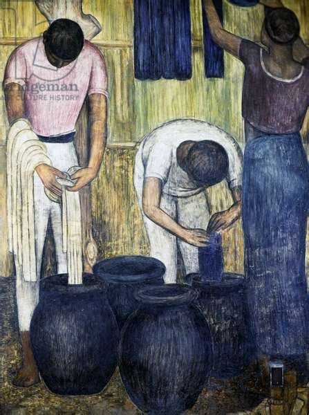 Image Of The Dyers 1928 By Diego Rivera 1886 1957 Detail From The By Rivera Diego 1886 1957
