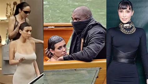 kanye west bianca censori reminding fans of kim kardashian s past with stunts in italy