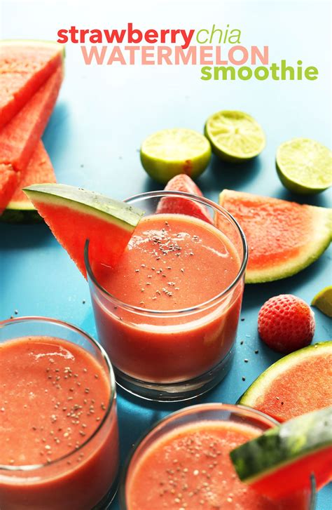 Amazing Watermelon Strawberry Smoothie Hydrating Refreshing Perfect