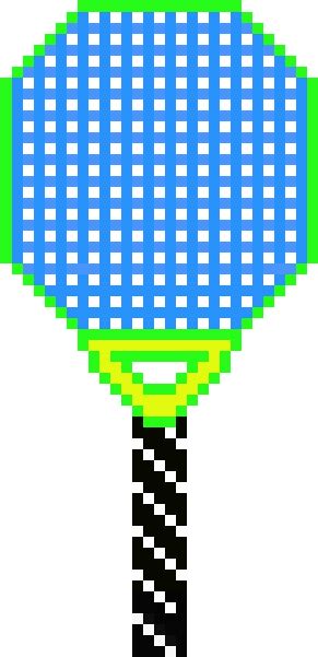 Pixel Tennis Racquet Pixel Art Tennis 740x720 Png Clipart Download