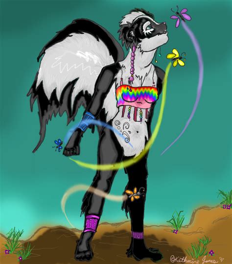 Anthro Skunk Completed By Shiftyshifter On Deviantart