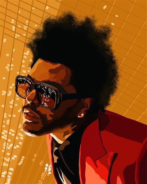 The Weeknd Illustration By Thegingerstudy 💥 Canvas Art Painting