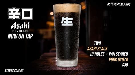 Asahi Super Dry Black On Tap At Steves Steves Bar And Cafe