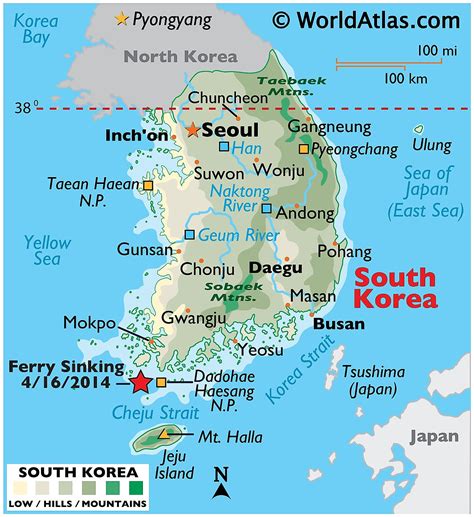 Südkorea Karten And Fakten Weltatlas A To Z Embassy