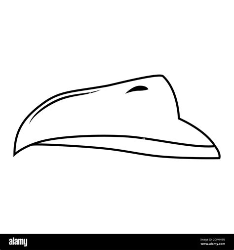 Beak Of Bird Vector Design Outline Illustration Isolated On White