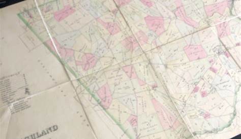 Highland Township Chester County Pa Pennsylvania Antique 1930s Vtg Map
