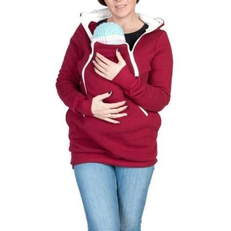 Maternity Multifunctional Kangaroo Hoodie | Maternity hoodie, Casual maternity, Maternity tops
