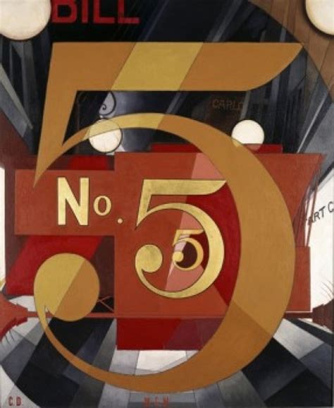 I Saw The Figure 5 In Gold 1928 Charles Demuth 1883 1935 American Oil