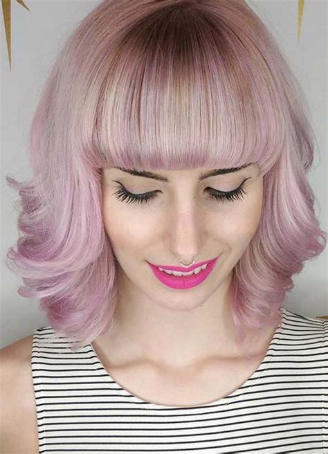 For women with thin hair, a short shag haircut with bangs is great for disguising it. 55 Short Hairstyles for Women with Thin Hair | Fashionisers