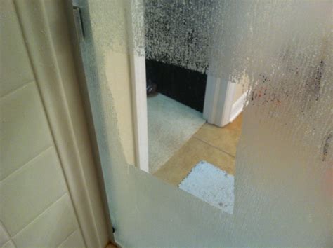 Water spots happen to everybody. Easiest way to clean glass shower doors! Soak paper towels ...